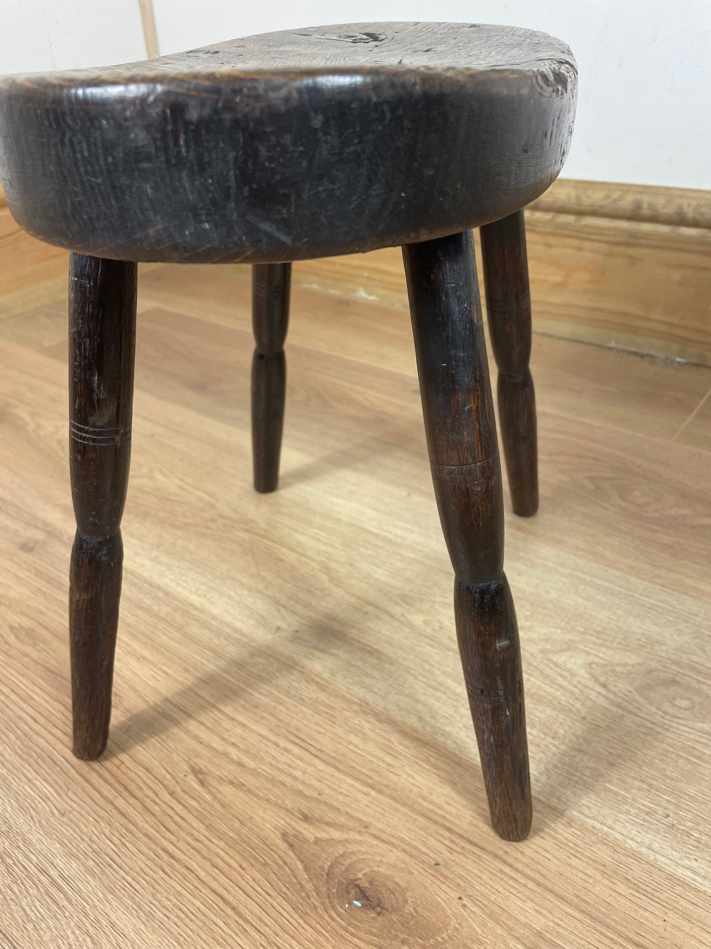 Victorian oak stool