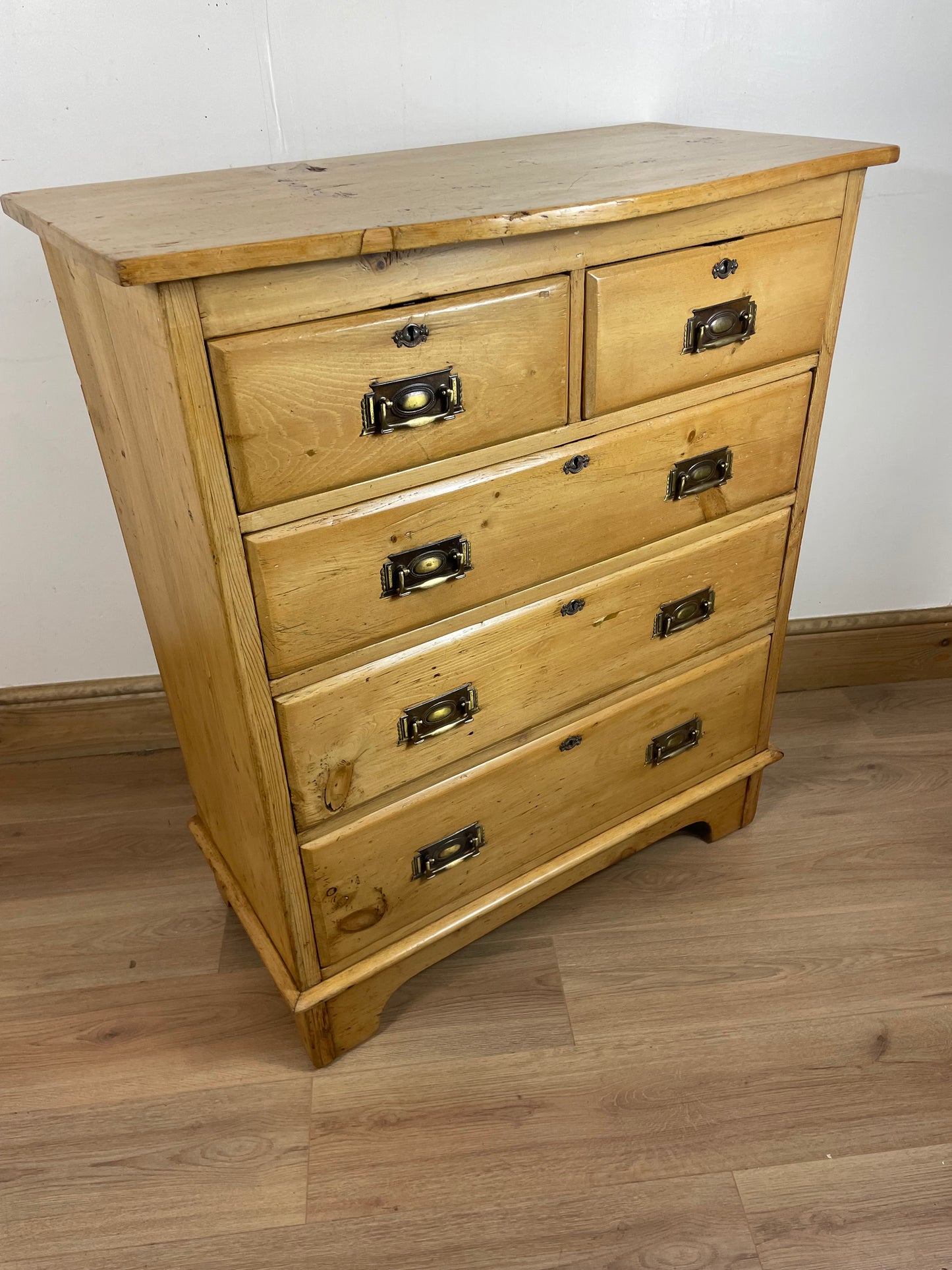 Antique pine chest of drawers