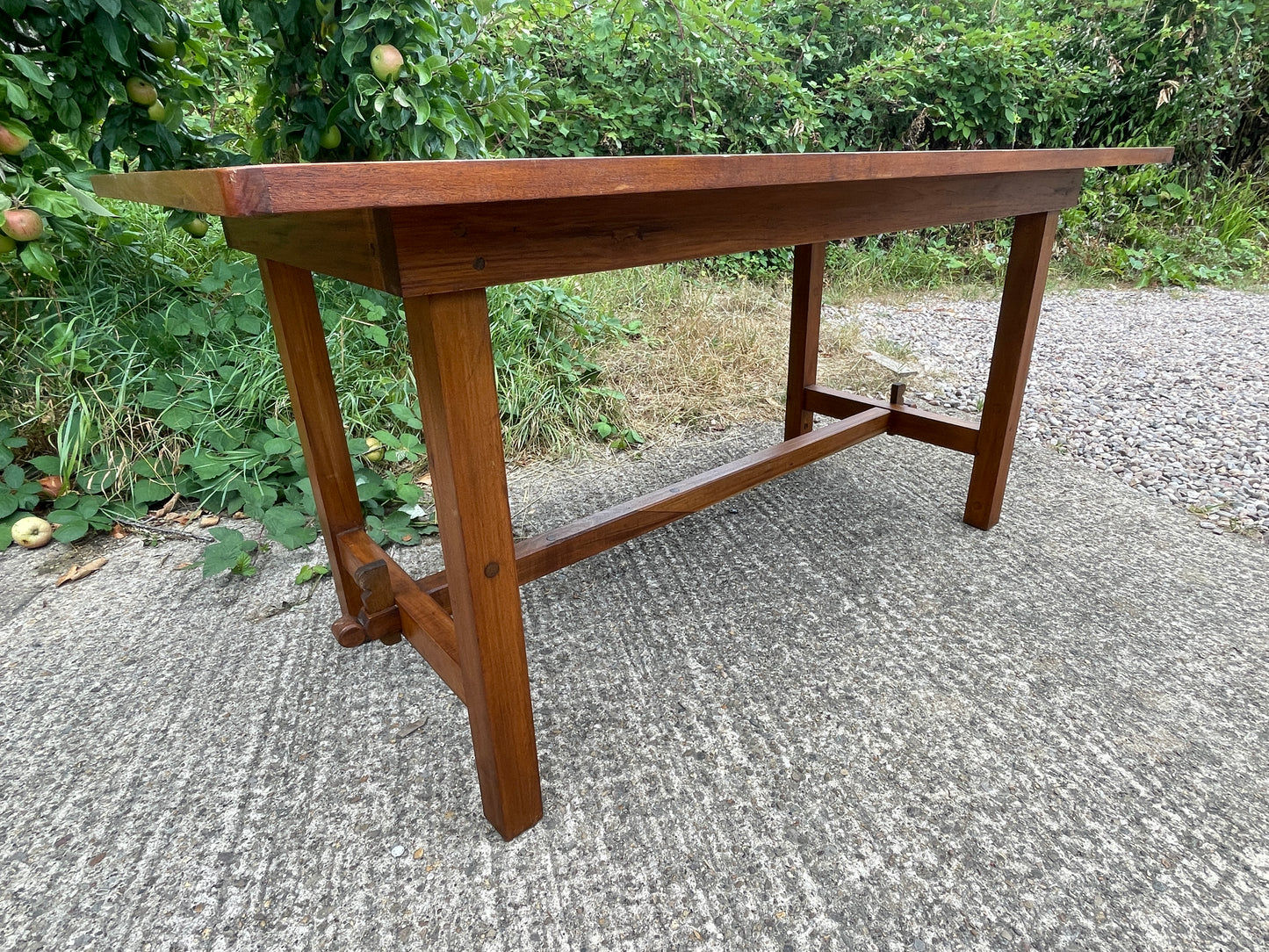 Teak distillery table