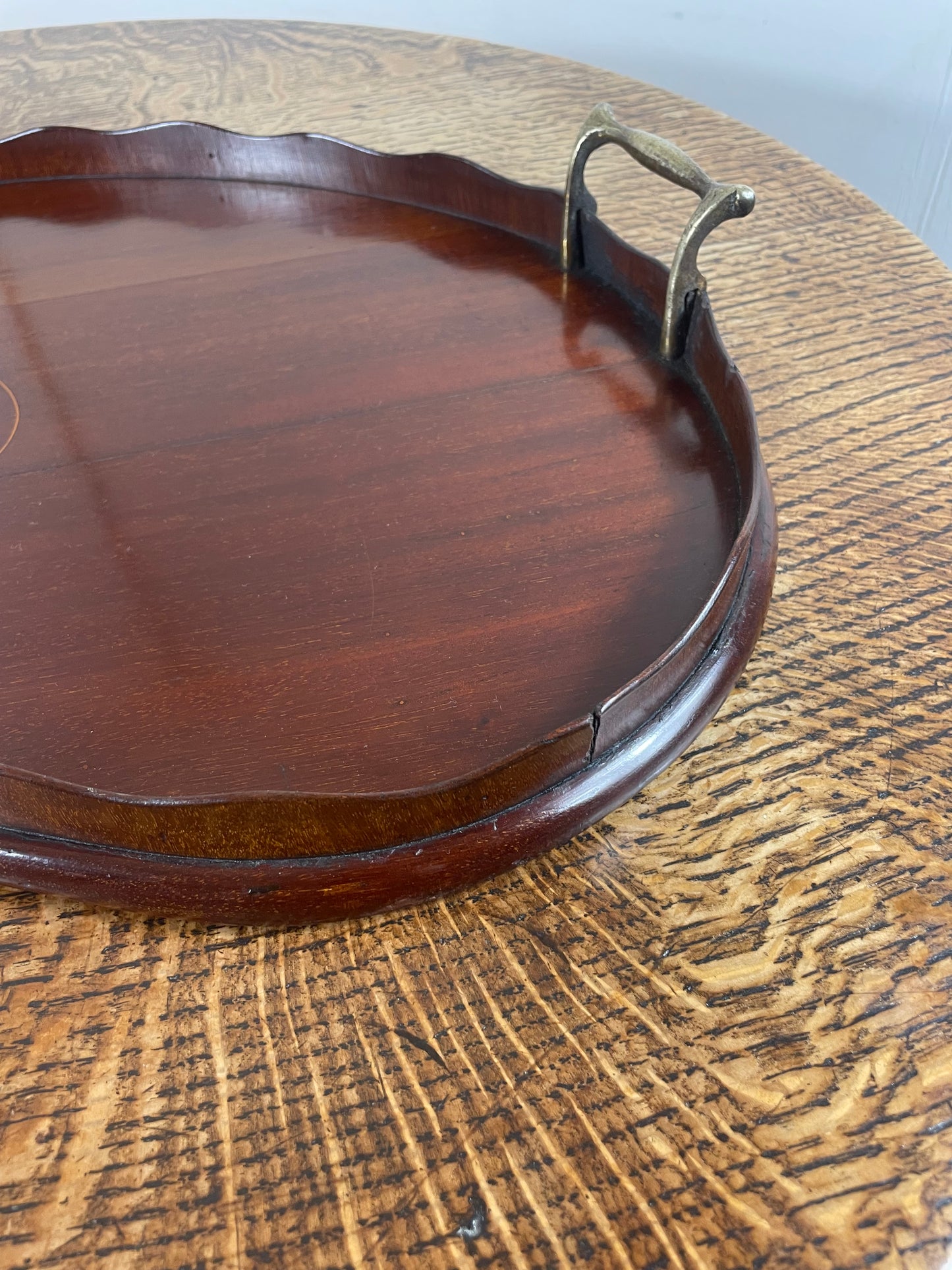 Victorian mahogany tray