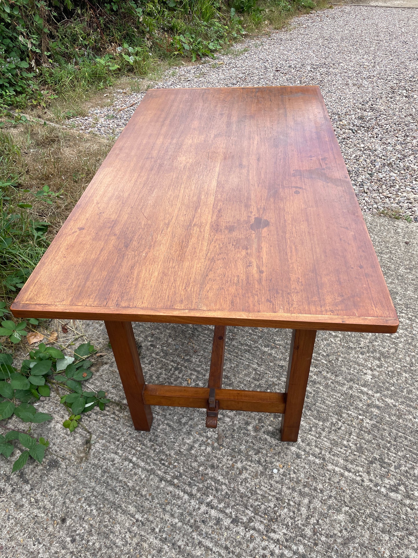 Teak distillery table