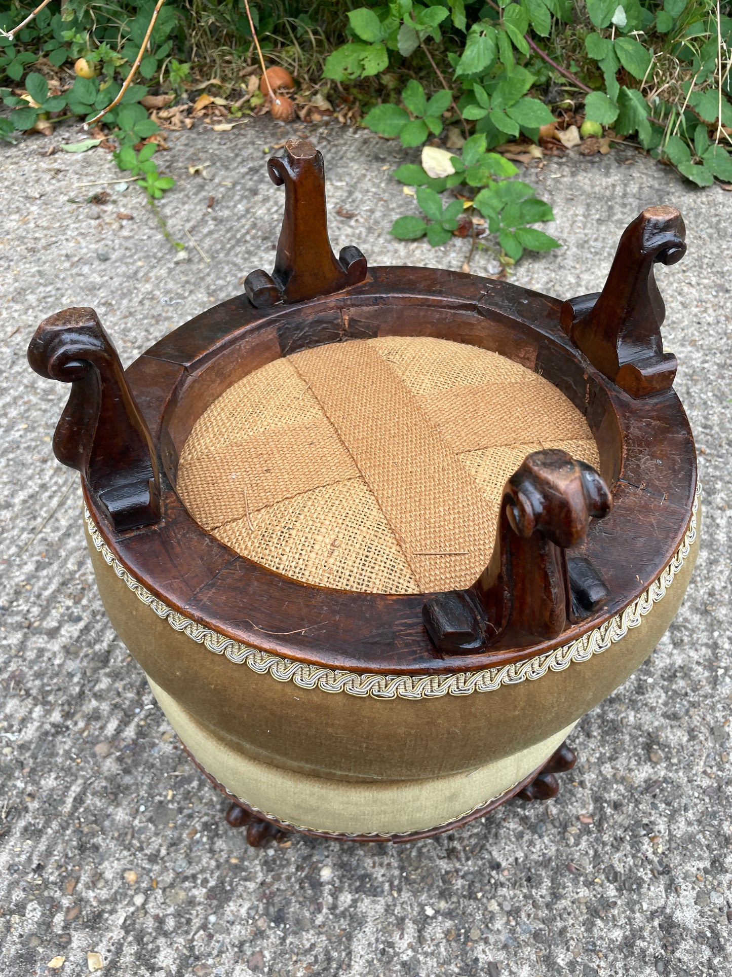 Pair of Victorian foot stools