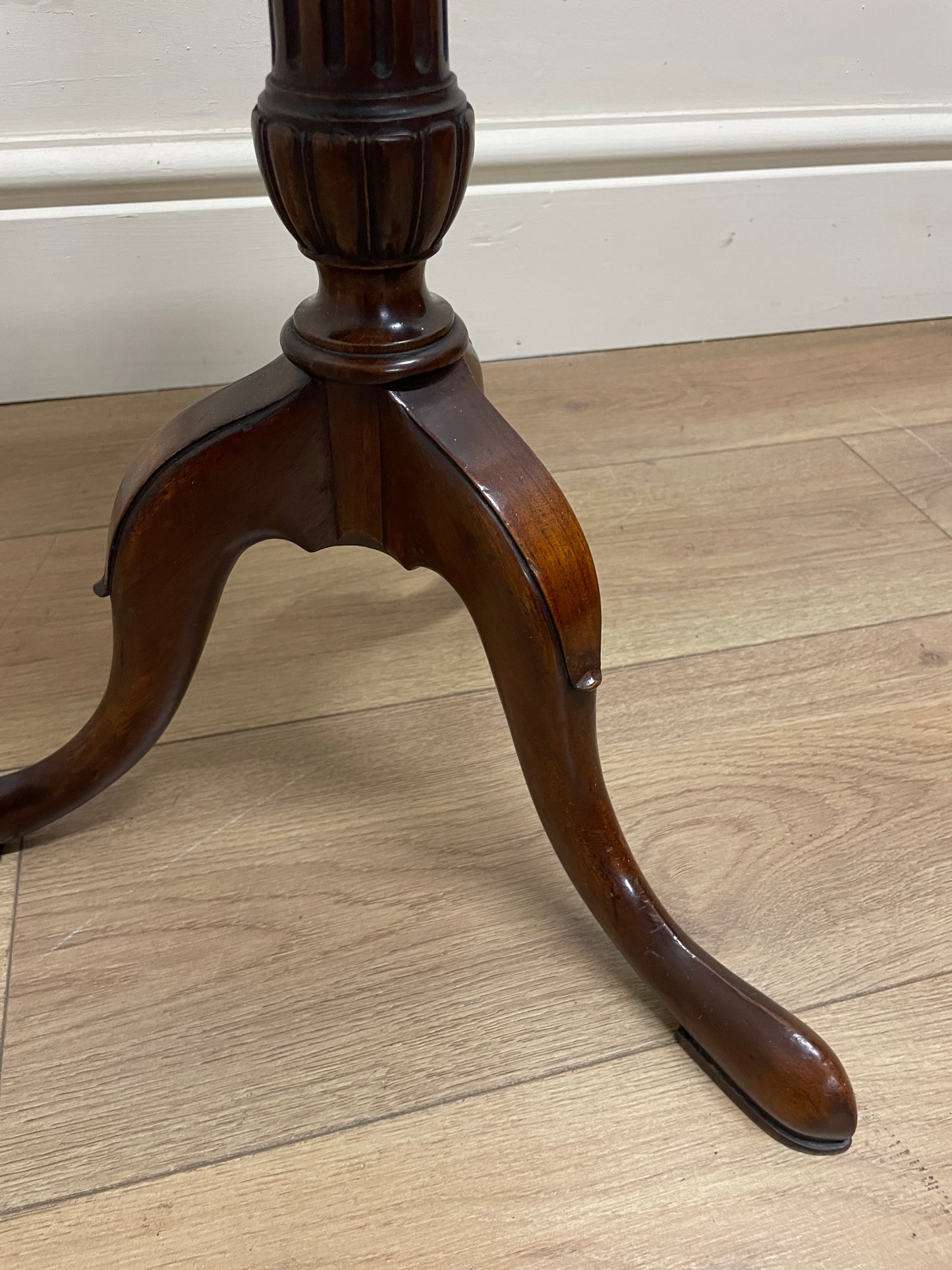 Antique Mahogany Dish Top Wine Table
