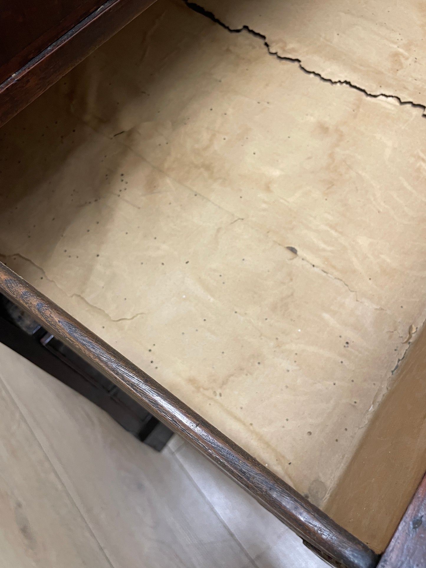Small Georgian Oak Four Drawer Chest of Drawers