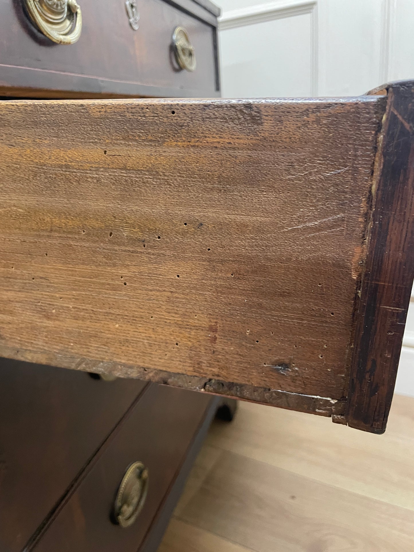 Small Georgian Oak Four Drawer Chest of Drawers