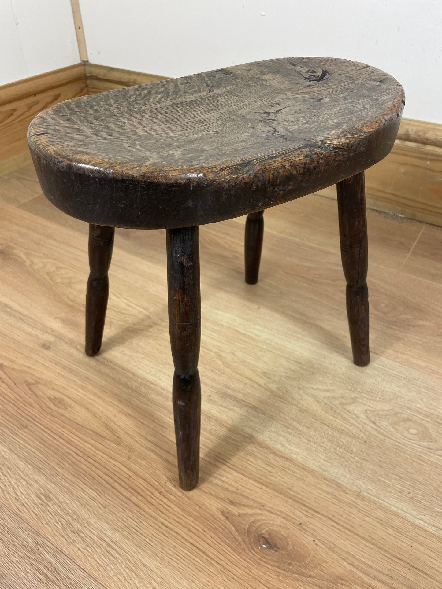 Victorian oak stool