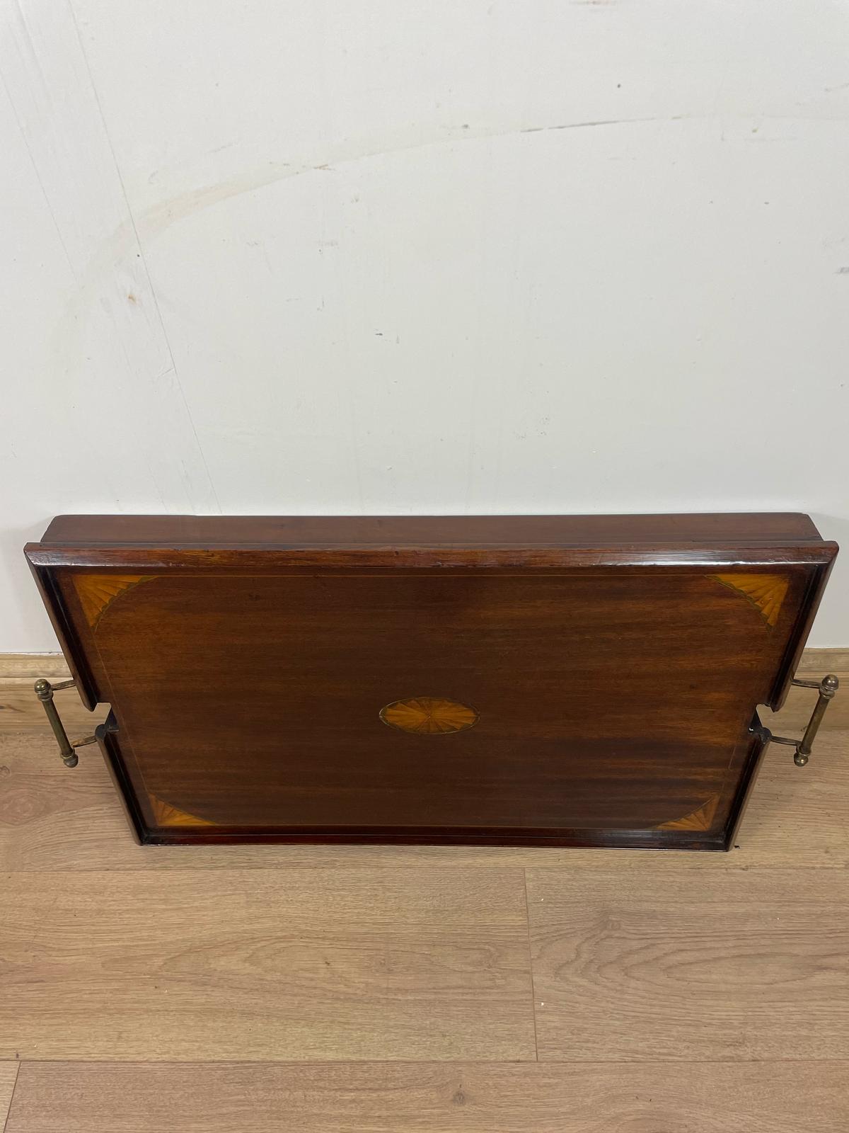 top view of Edwardian Folding Butler’s Table