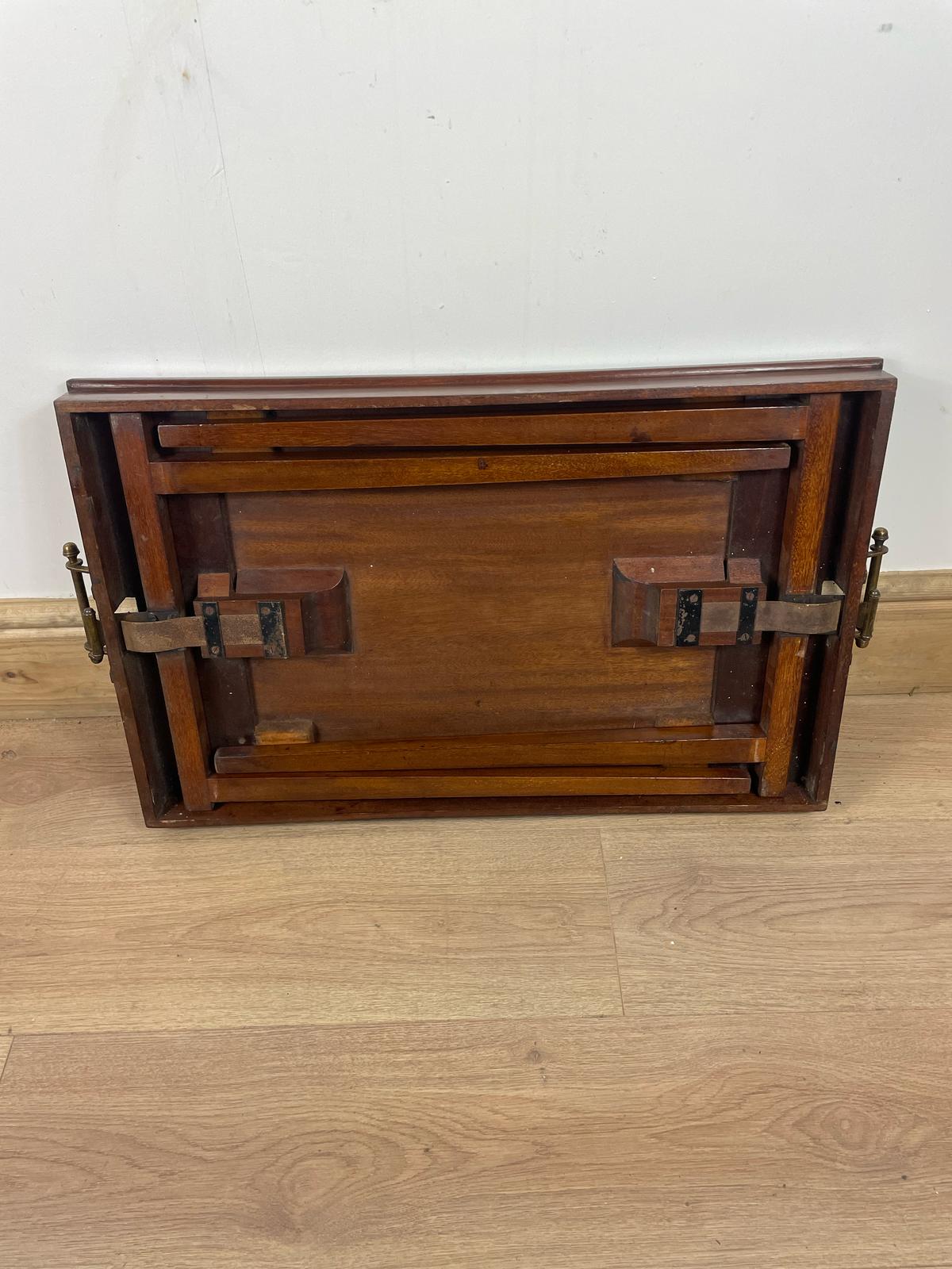 Edwardian Folding Butler’s Table foled up