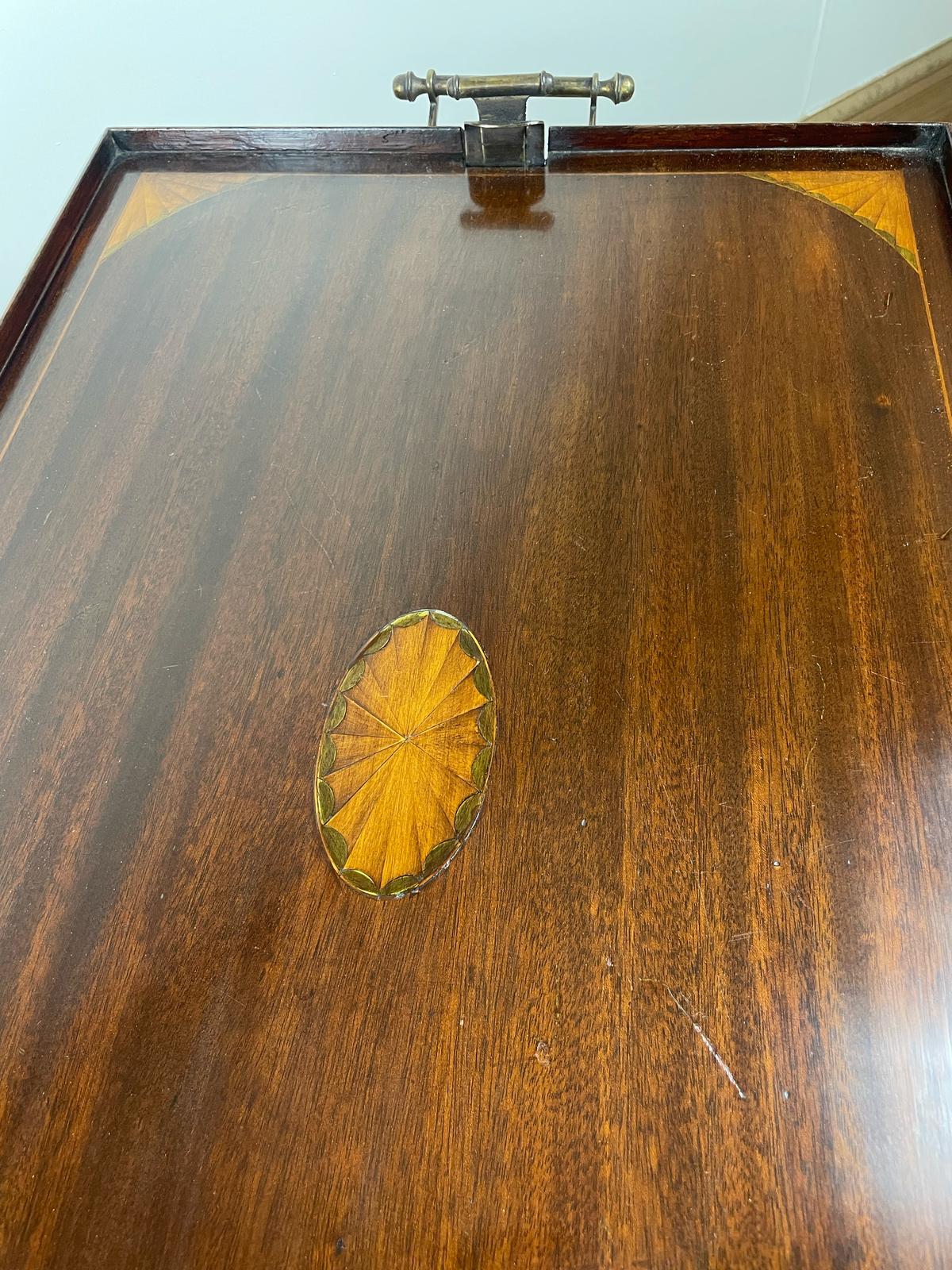 Edwardian Folding Butler’s Table top inlay