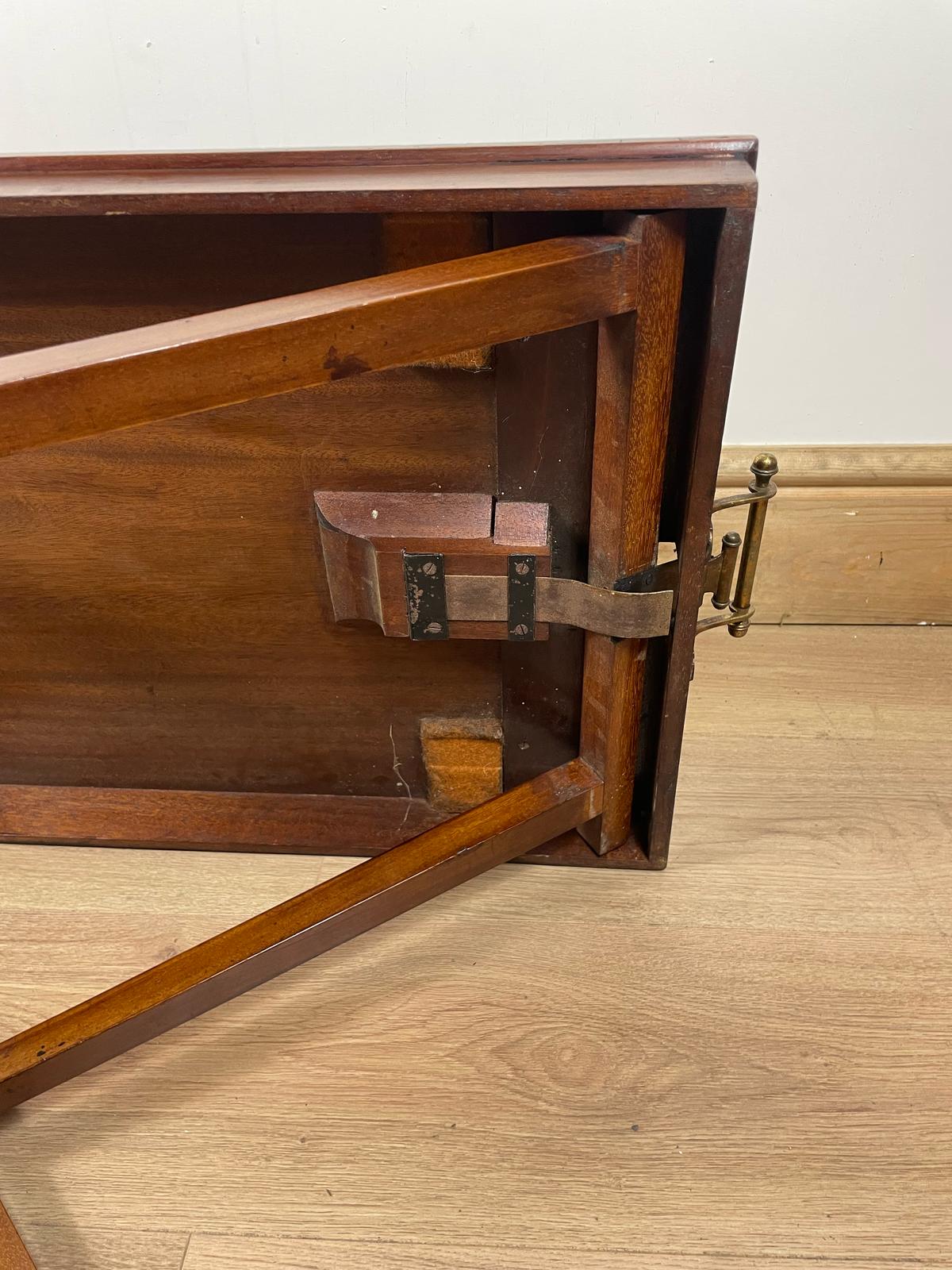 Edwardian Folding Butler’s Table other sides handle