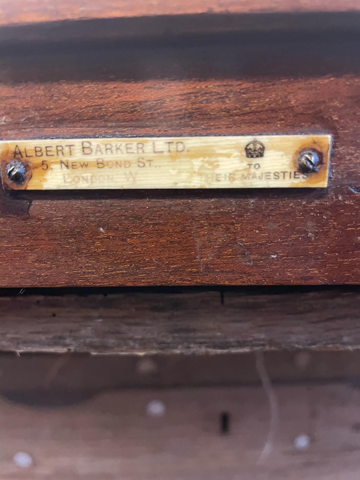 another view of Edwardian Folding Butler’s Tables plaque