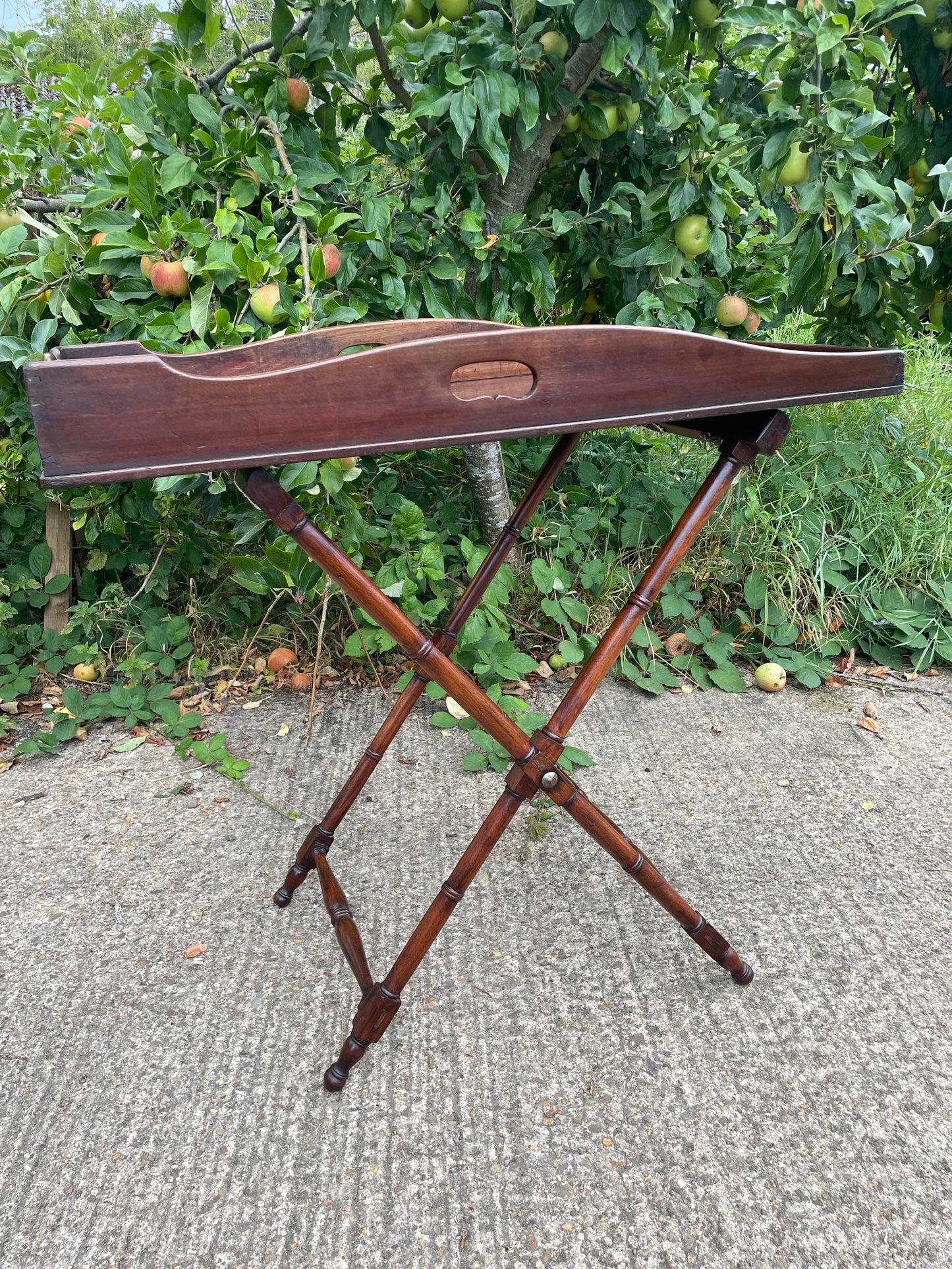 Large Georgian mahogany butler’s tray