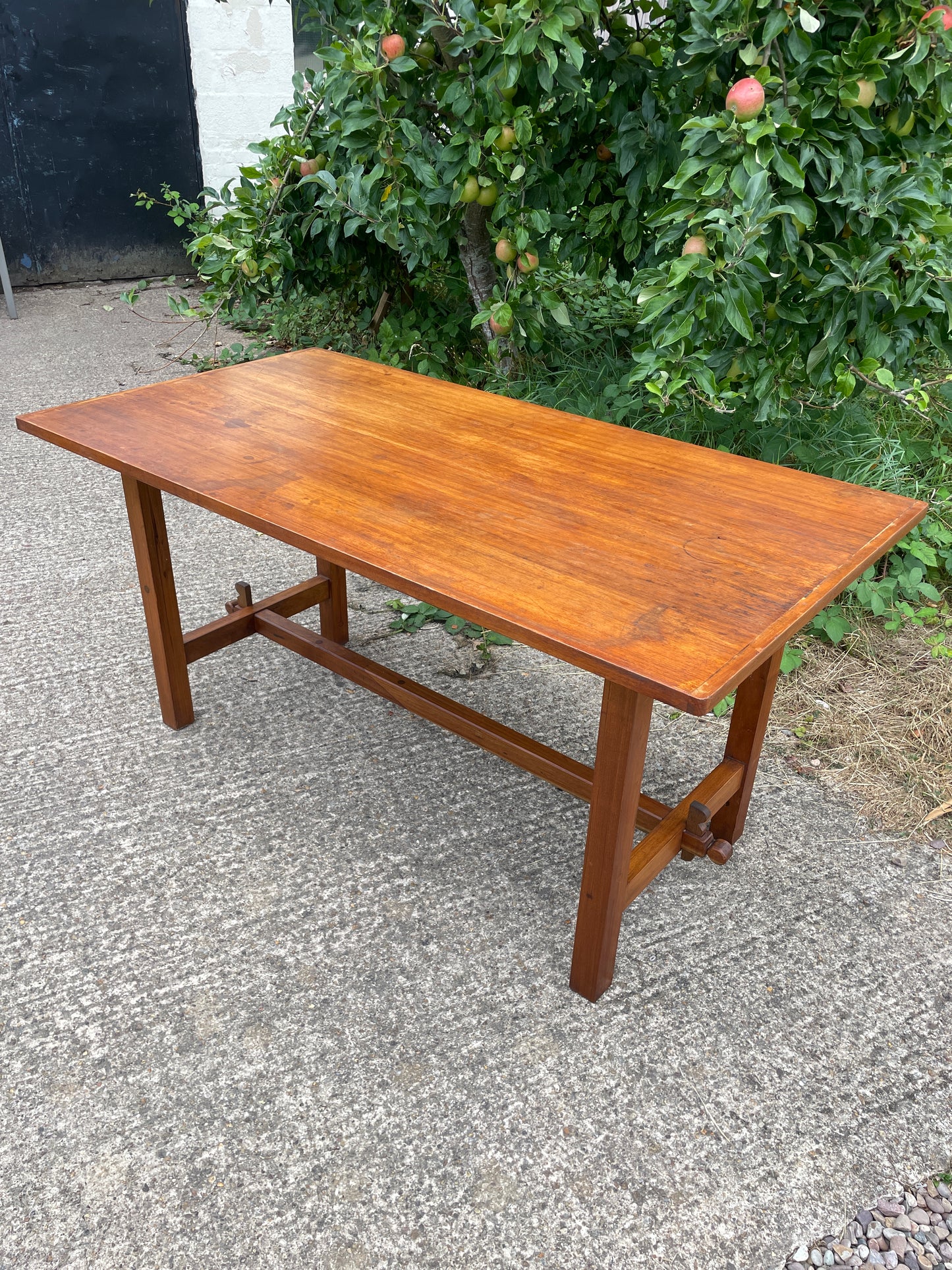 Teak distillery table