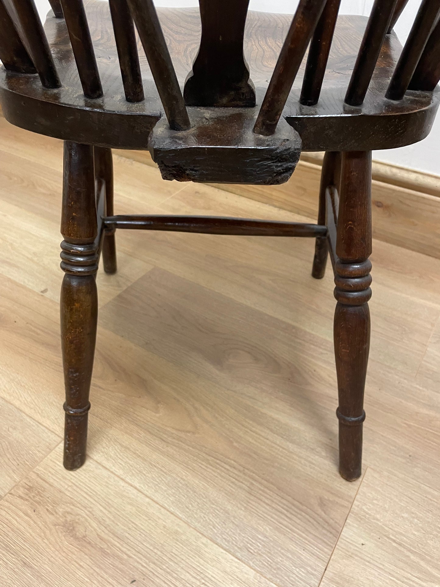 Victorian wheel back carver chair