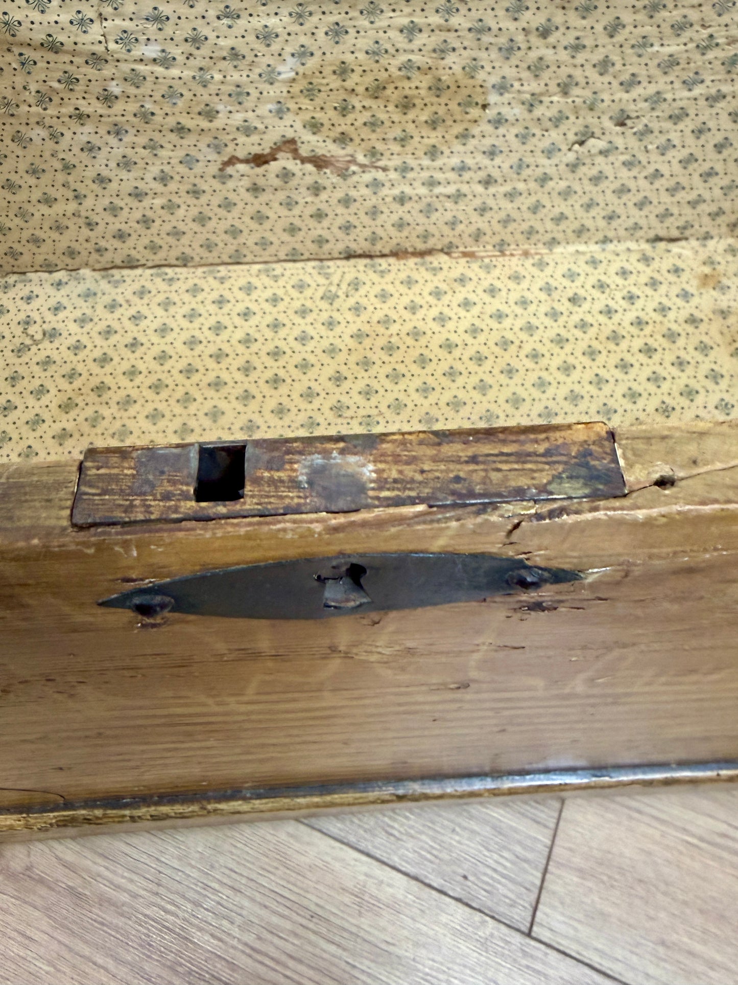 Antique Pine Storage Box Coffee Table