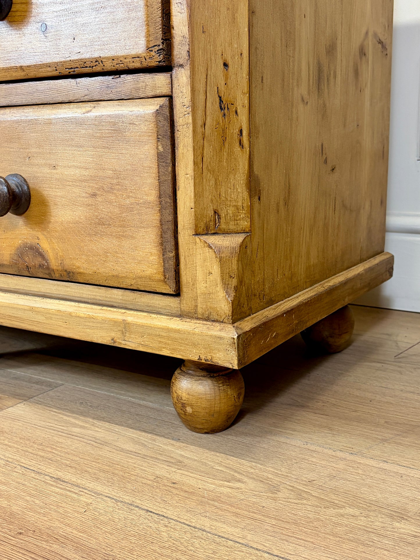Antique Farmhouse Pine Sideboard