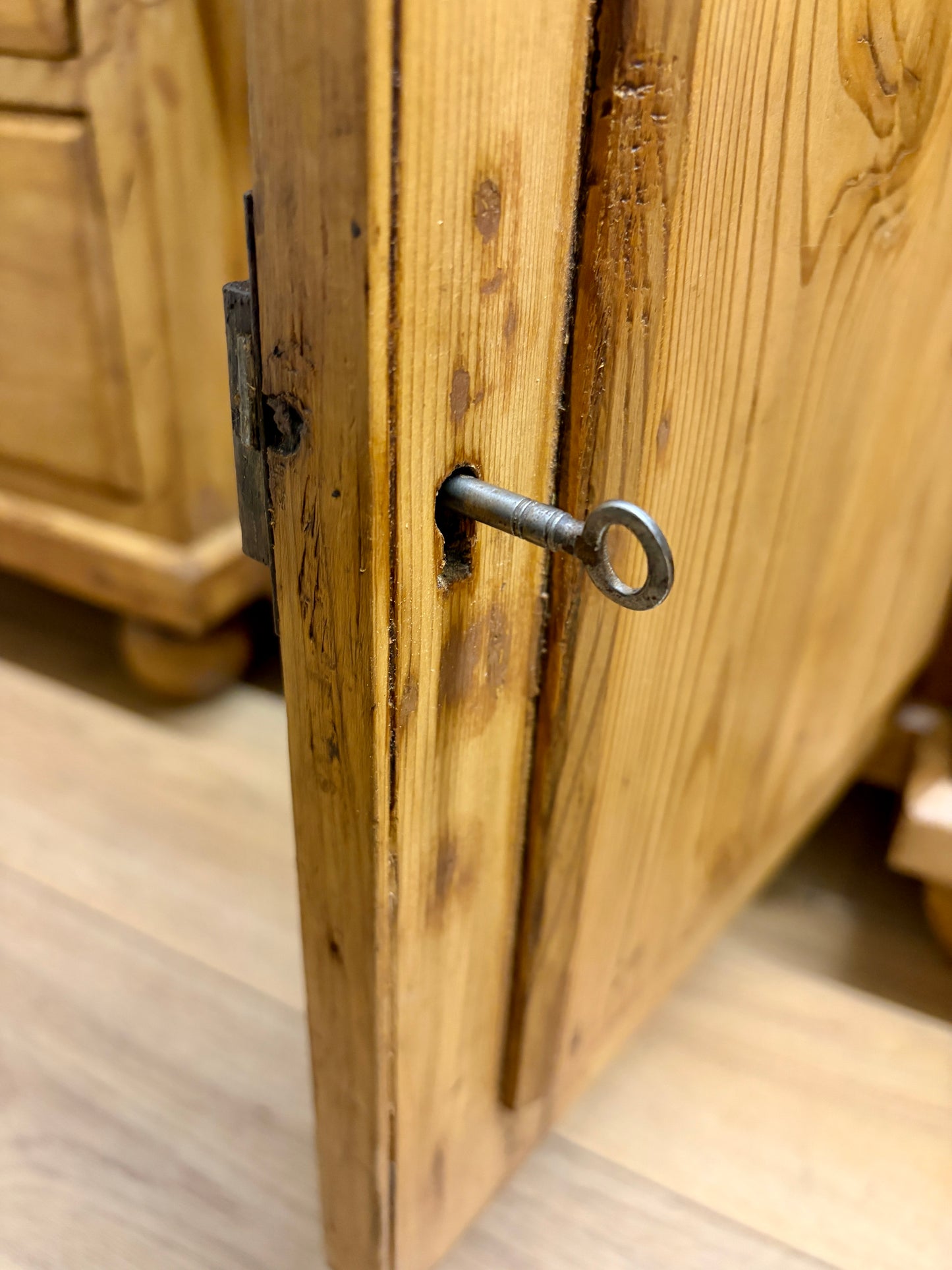 Antique Farmhouse Pine Sideboard