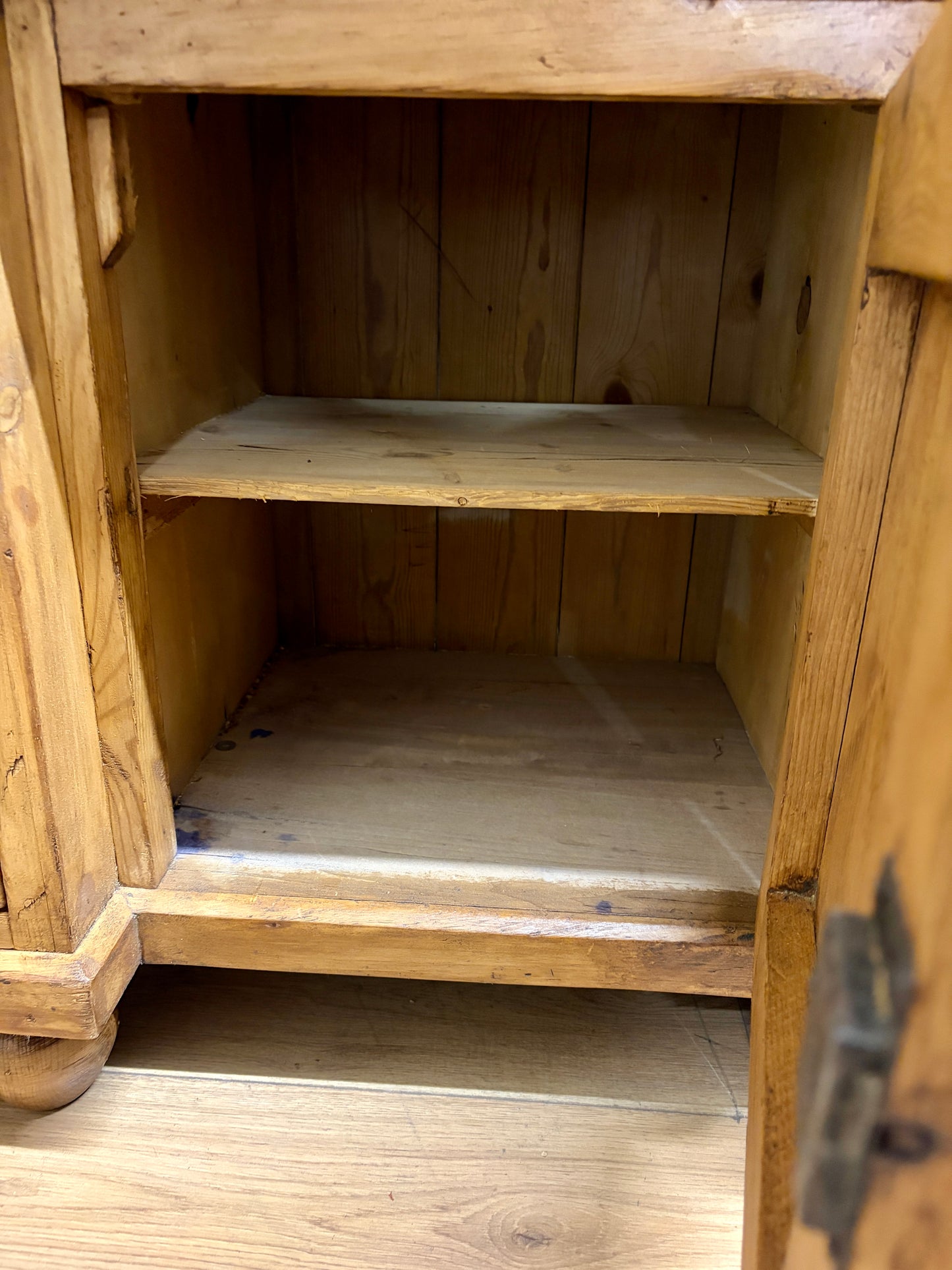 Antique Farmhouse Pine Sideboard