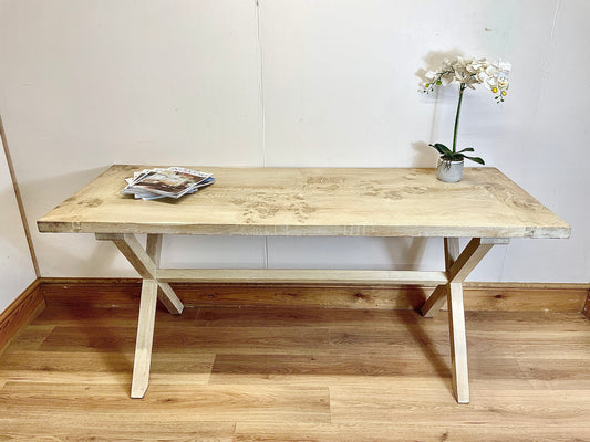 X Frame Pippy Oak Table