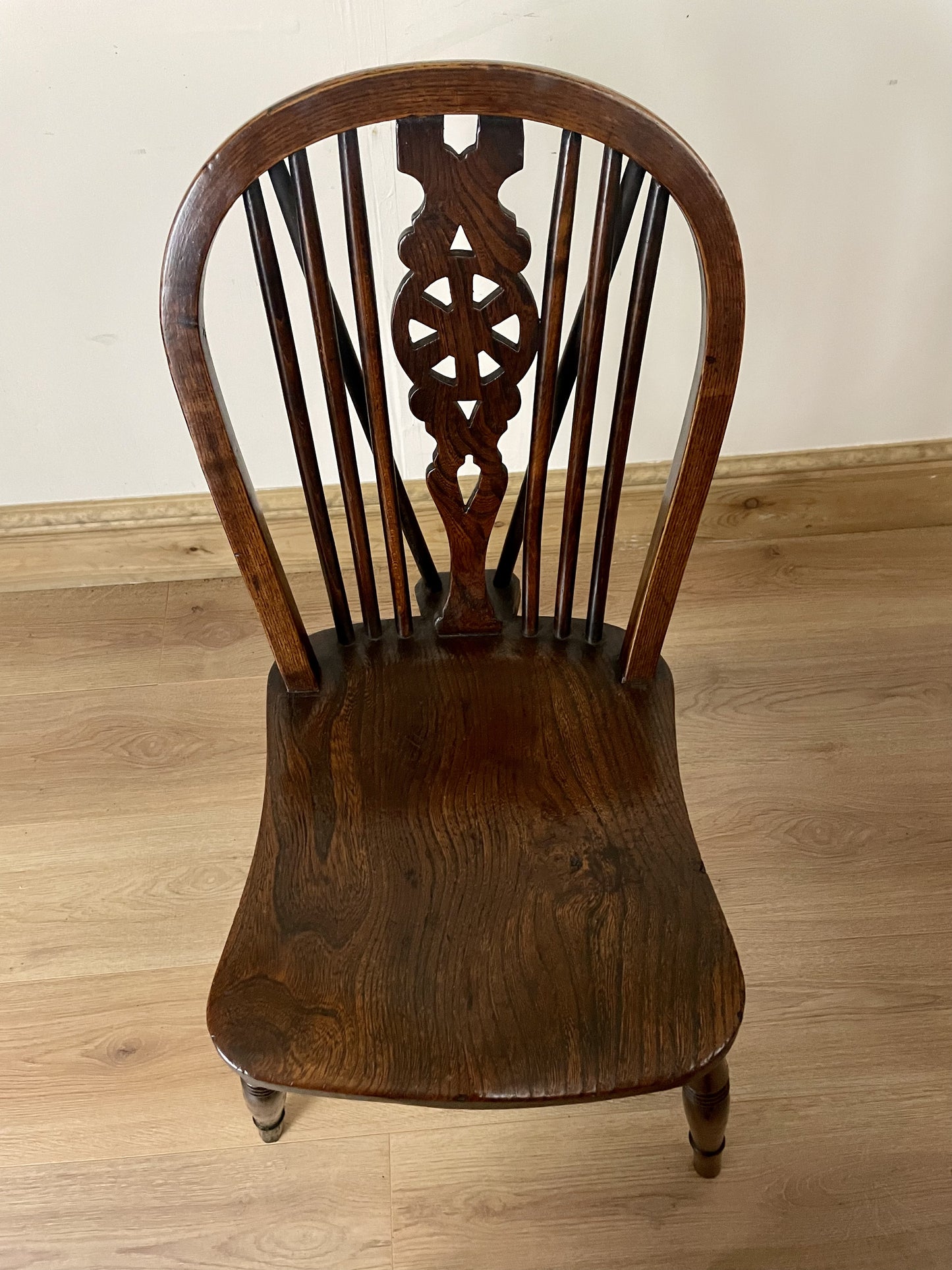 Elegant 19th Century Harlequin Set of Kitchen Chairs - Perfectly Restored