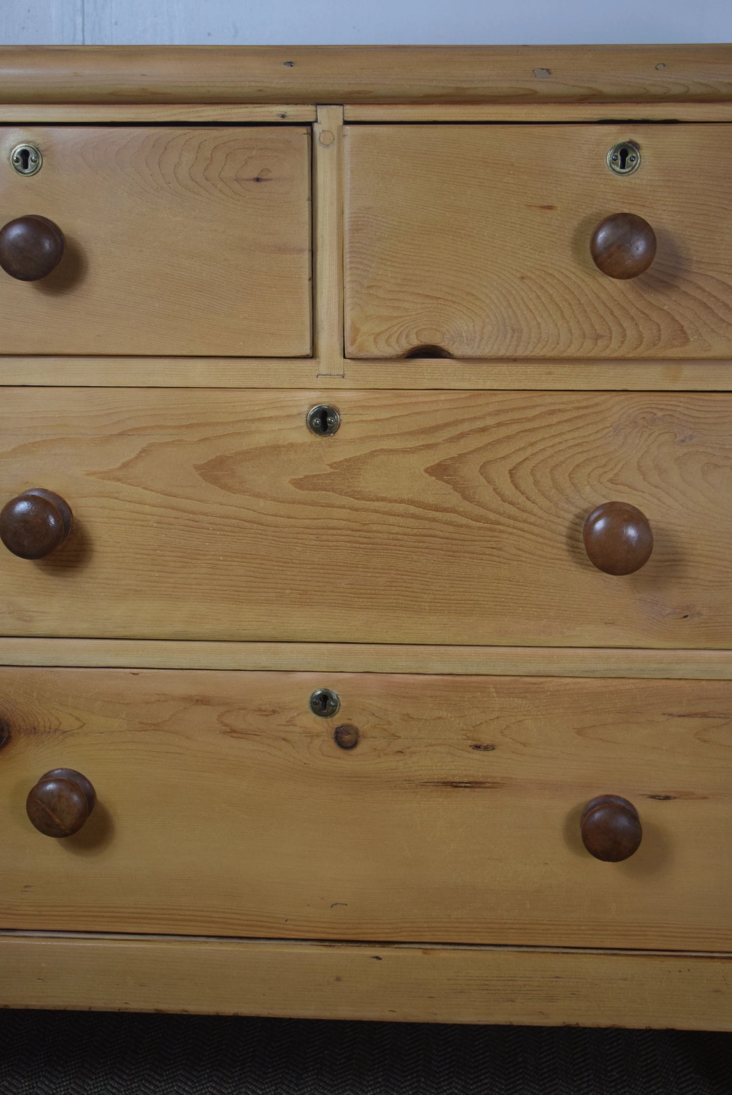 Exquisite 19th Century Pine Farmhouse Chest of Drawers