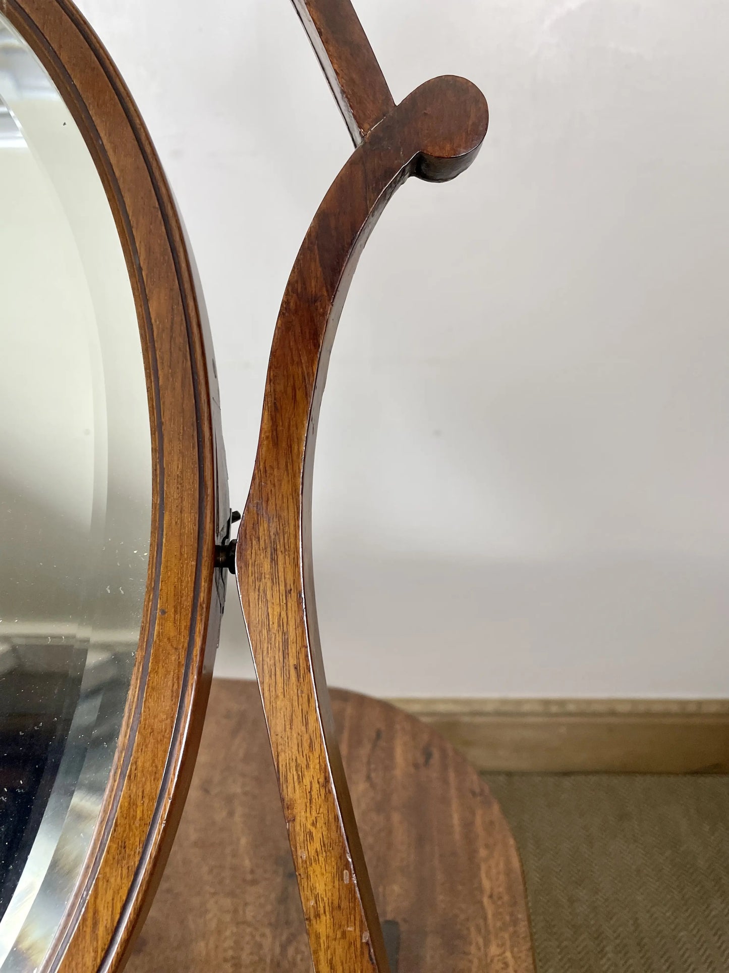 19C Antique Standing Mirror