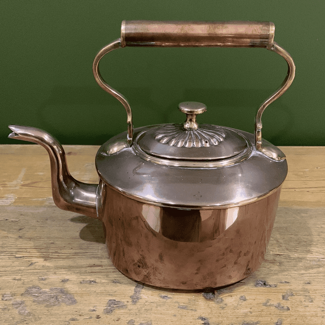 Delightful Tea Rituals and Perfect Brews: Antique Copper and Brass Kettle