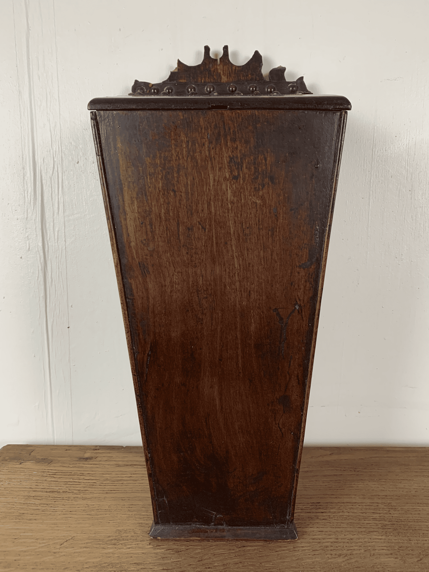 Stylish and Functional: Vintage Fruitwood Candle Storage