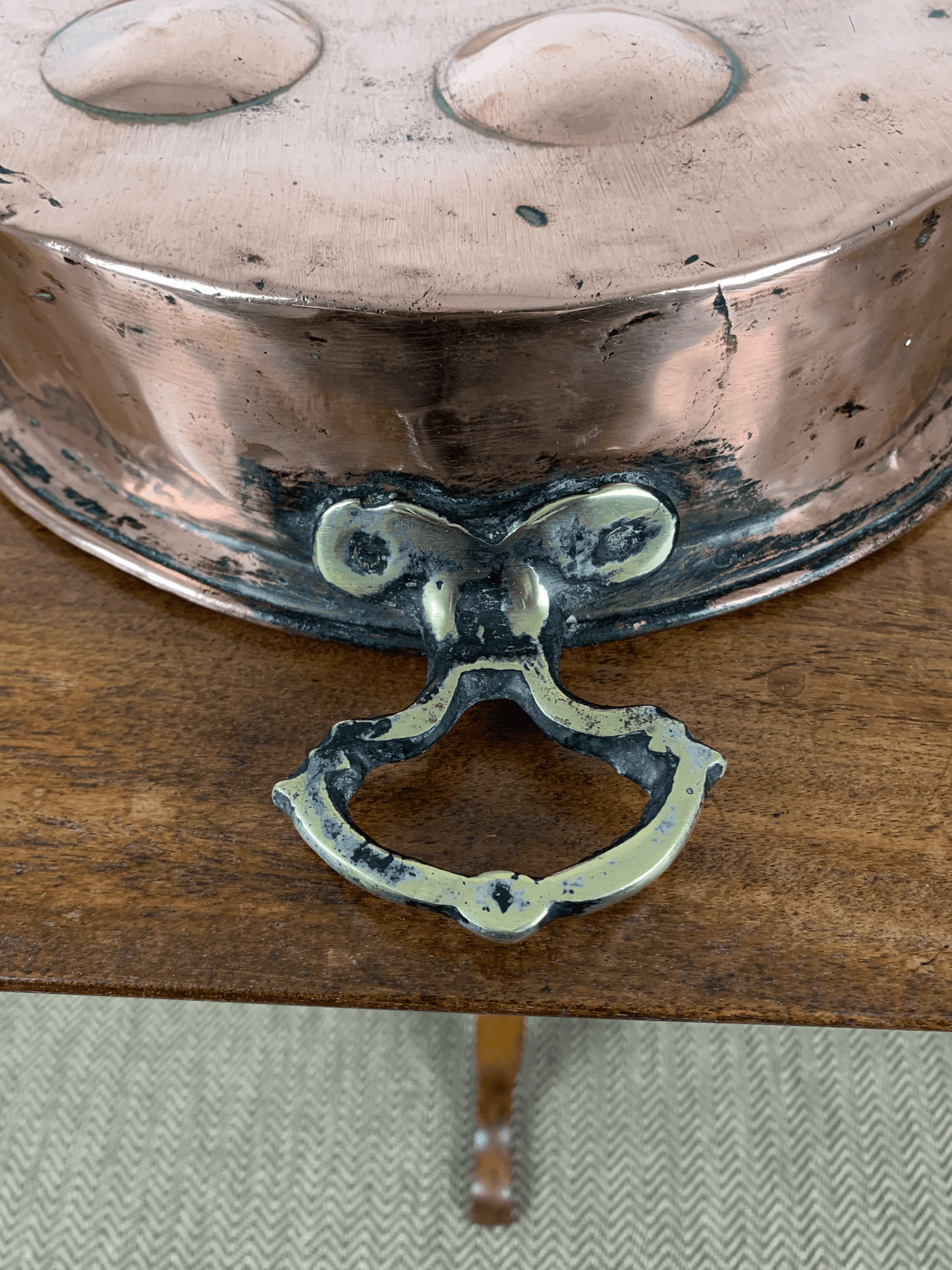 Versatile and Charming: Antique Copper Pot for Your Cooking Delights