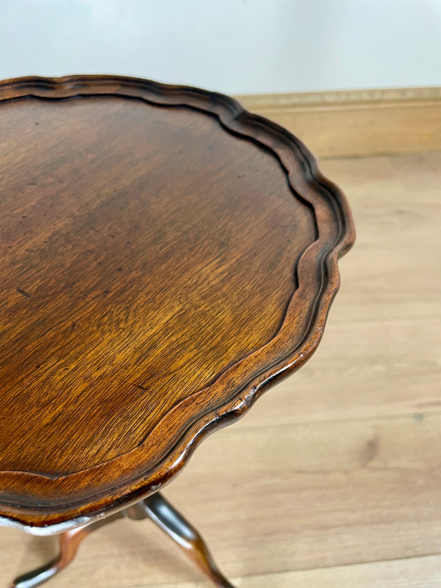 Antique Edwardian Pie Crust Wine Table