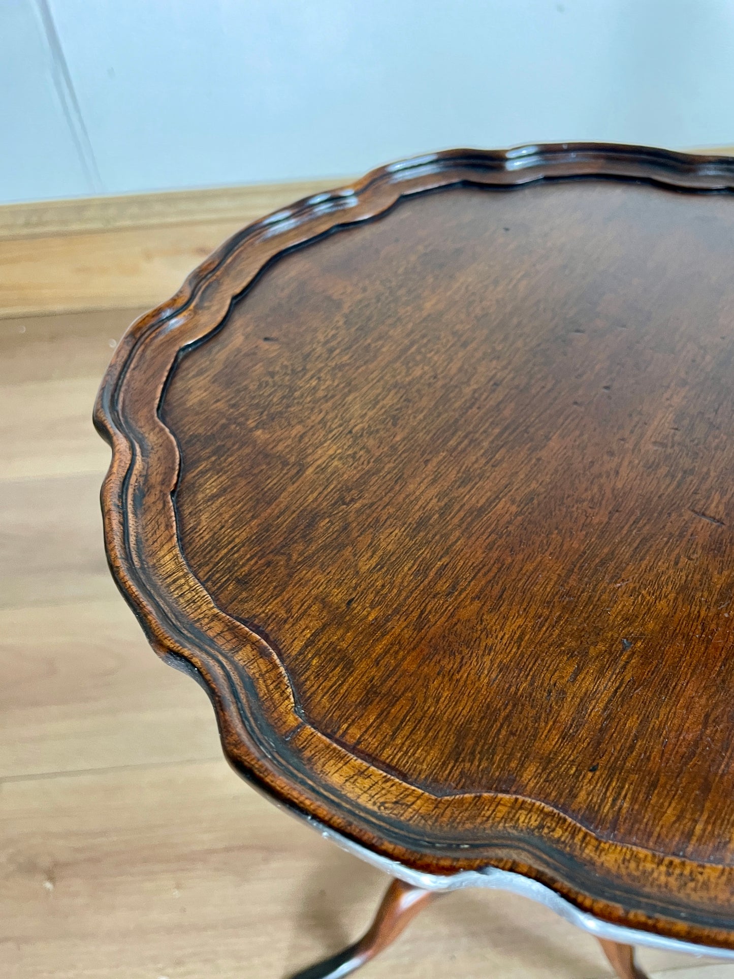 Antique Edwardian Pie Crust Wine Table