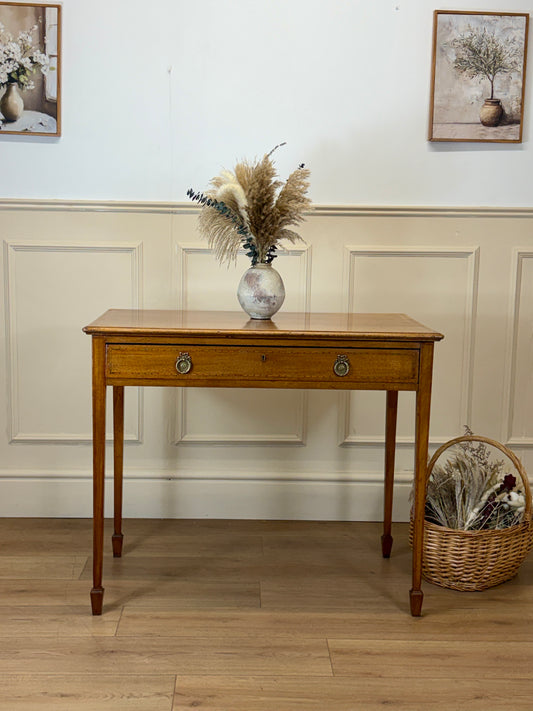 Antique Edwardian Side Table With Drawer