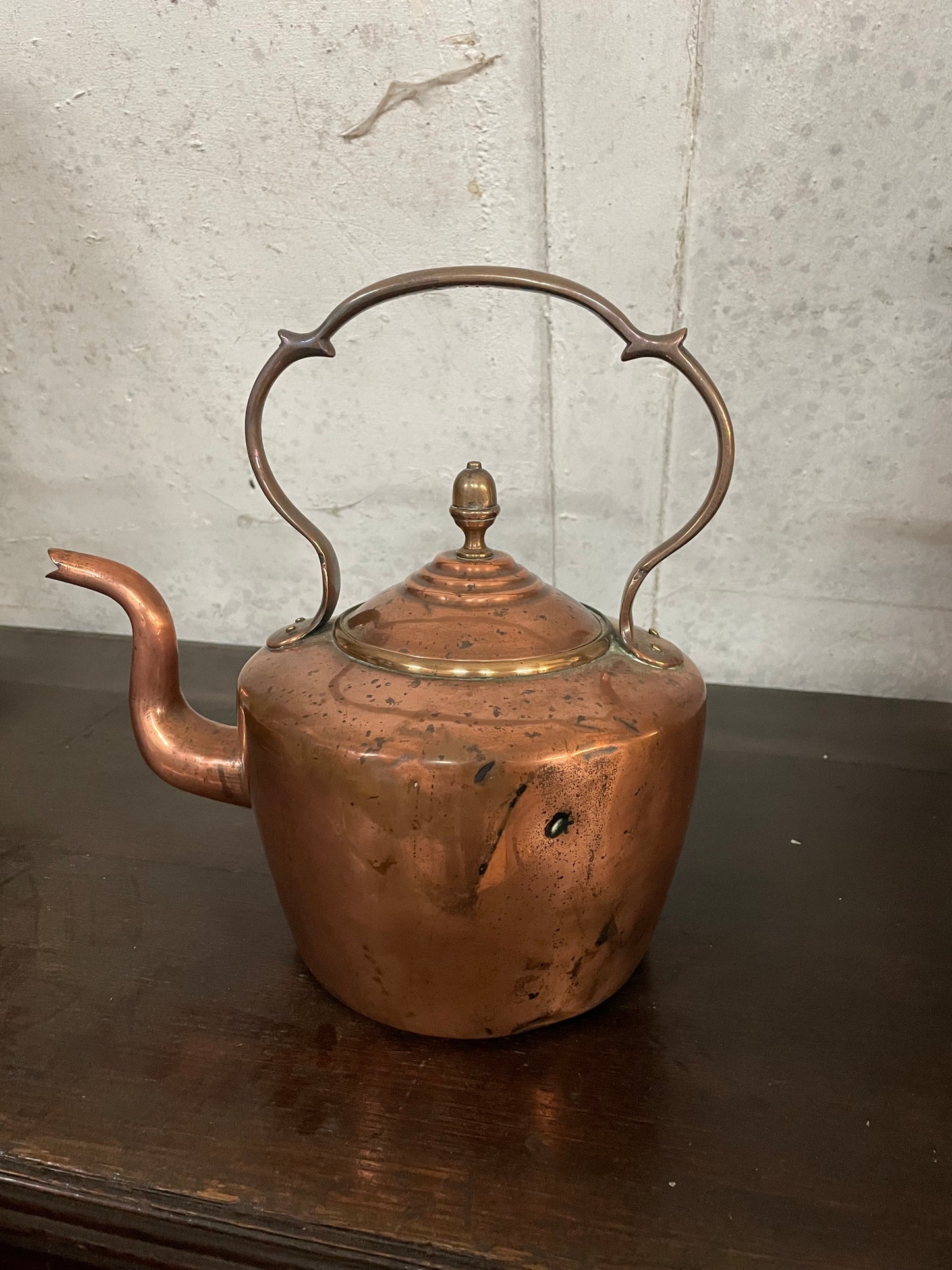 Vintage Charm: Antique Victorian Copper Kettle
