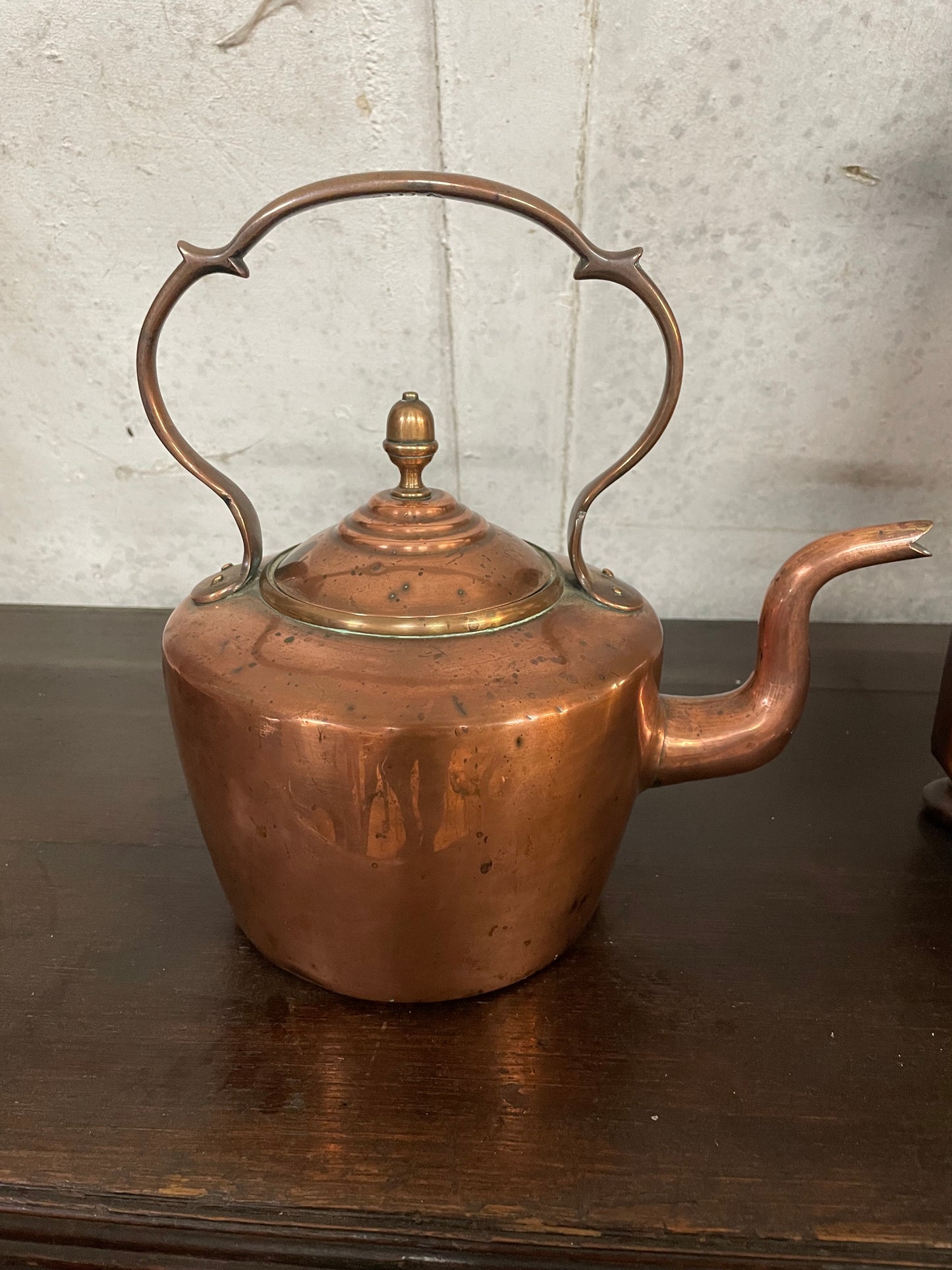 Vintage Charm: Antique Victorian Copper Kettle