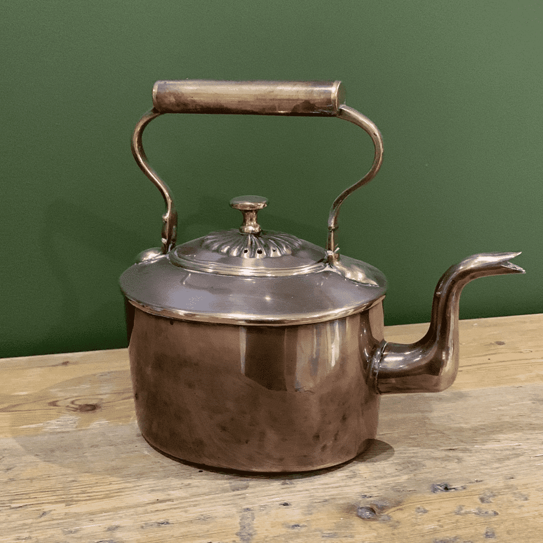 Delightful Tea Rituals and Perfect Brews: Antique Copper and Brass Kettle