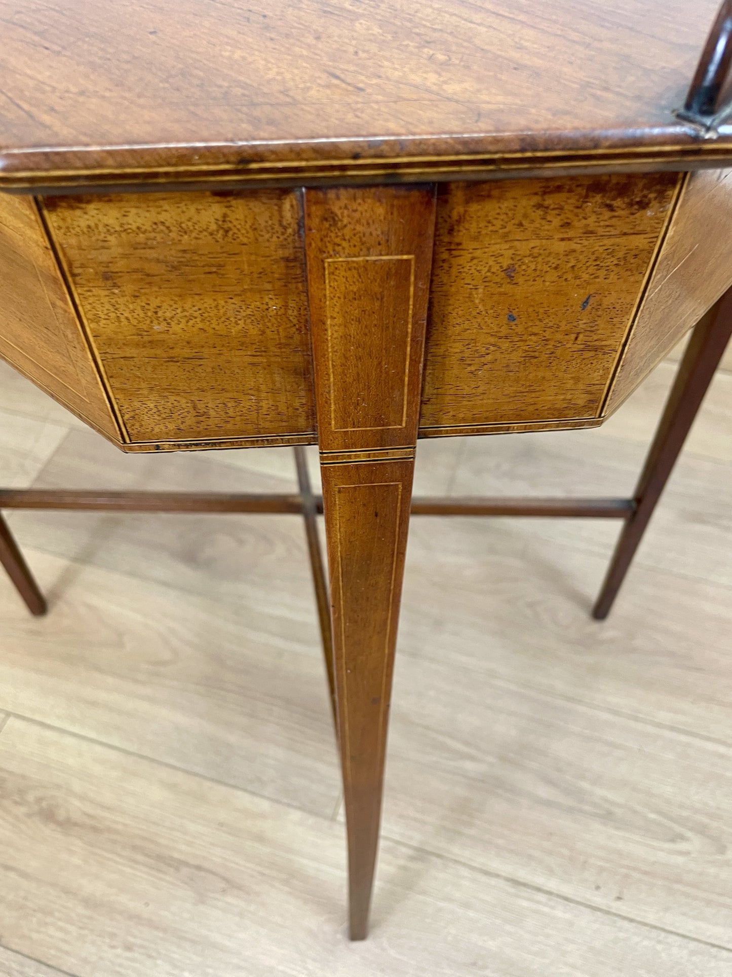 antique-mahogany-sewing-lamp-table
