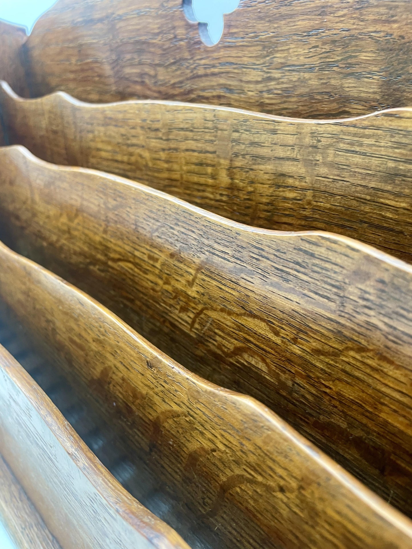 Close-up of wooden with a focus on texture and grain.