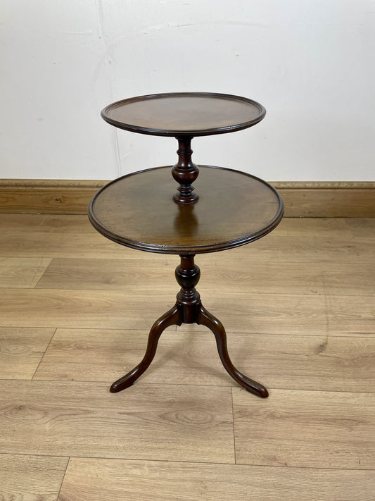 antique-small-dumbwaiter-mahogany-side-table