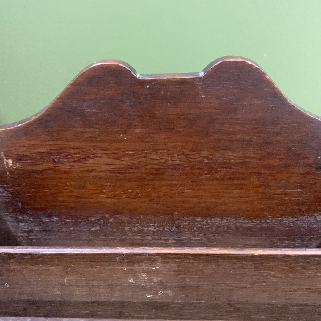 Antique Mahogany Stationary Rack: Vintage Elegance for Your Space
