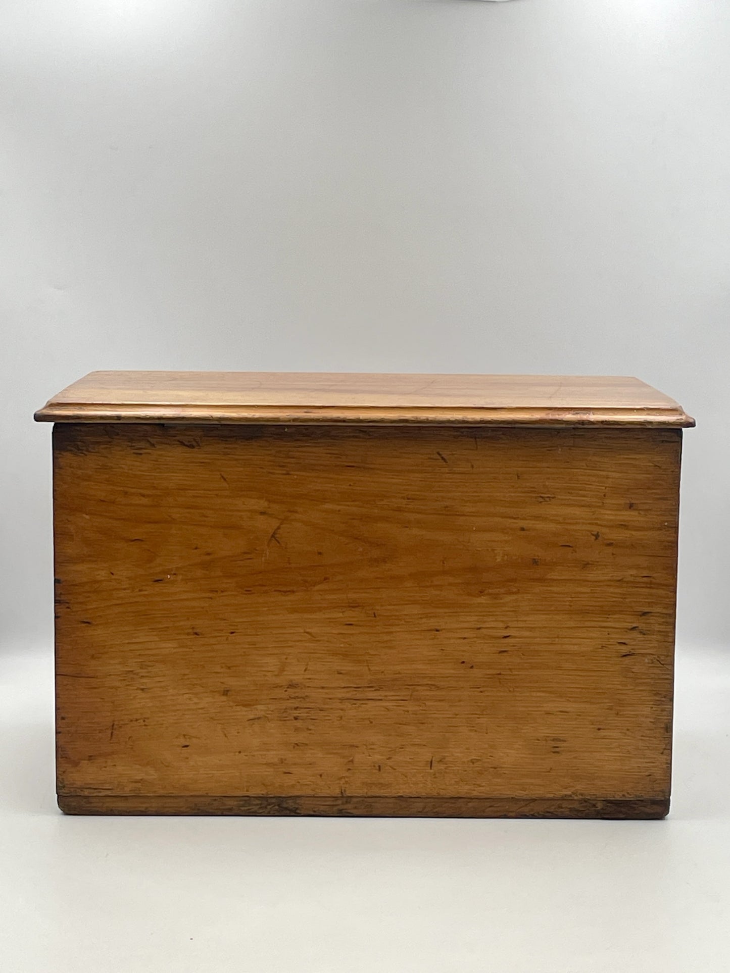 Antique Victorian Satin Birch Small Storage Box