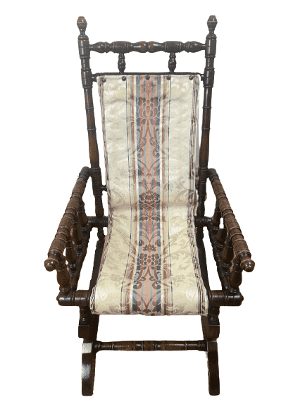 Enchanting Tradition: Victorian Antique Rocking Chair for Little Ones