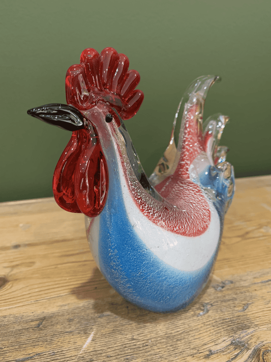 Murano Glass Cockerel - Exquisite Artistry in Vibrant Glass