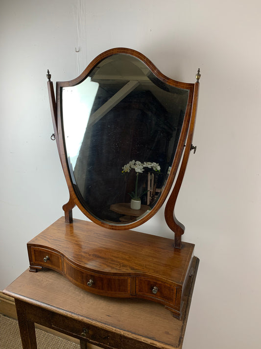 Timeless Beauty: Antique Shield Mirror