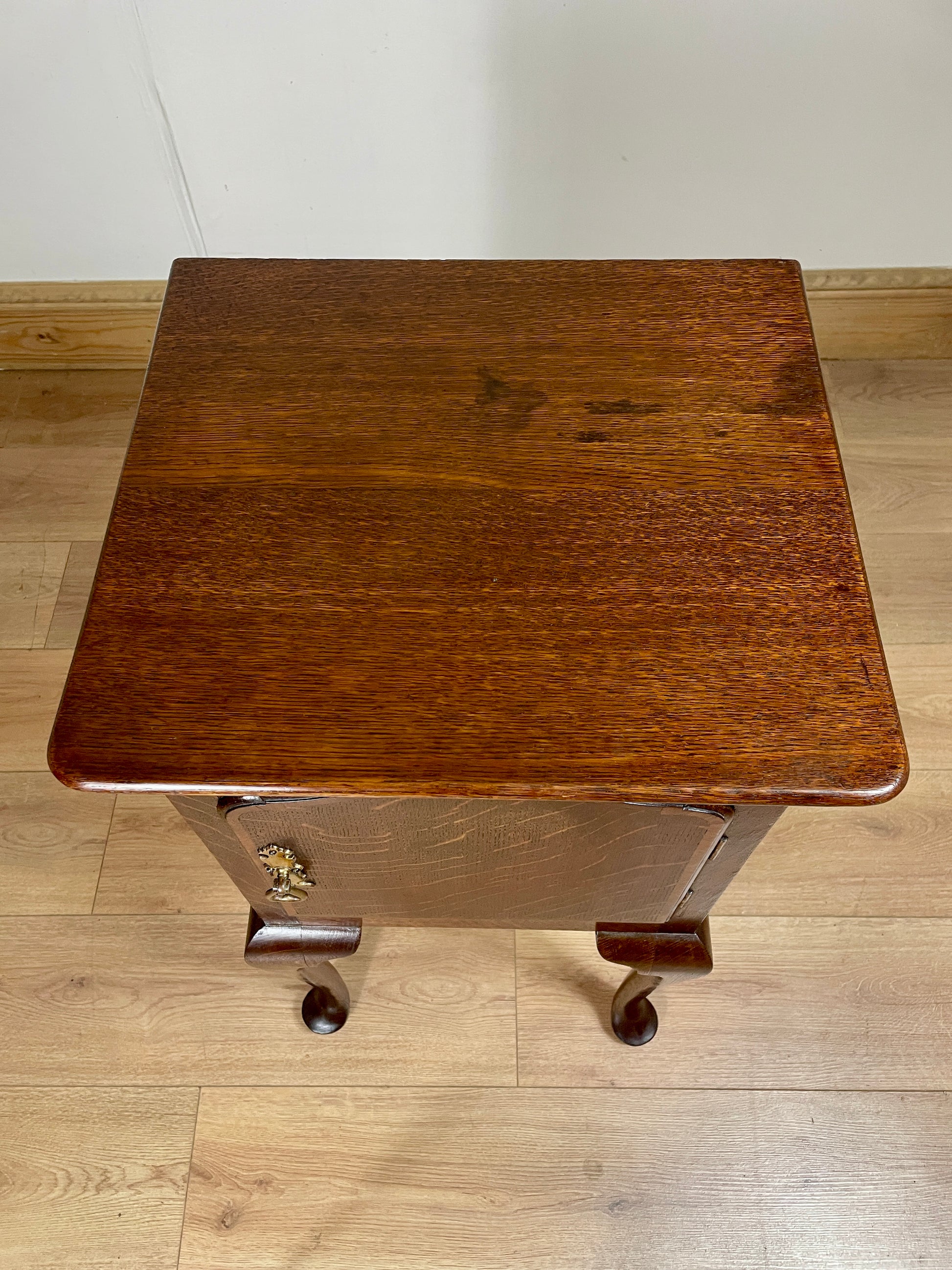 Wooden table with on a wooden floor