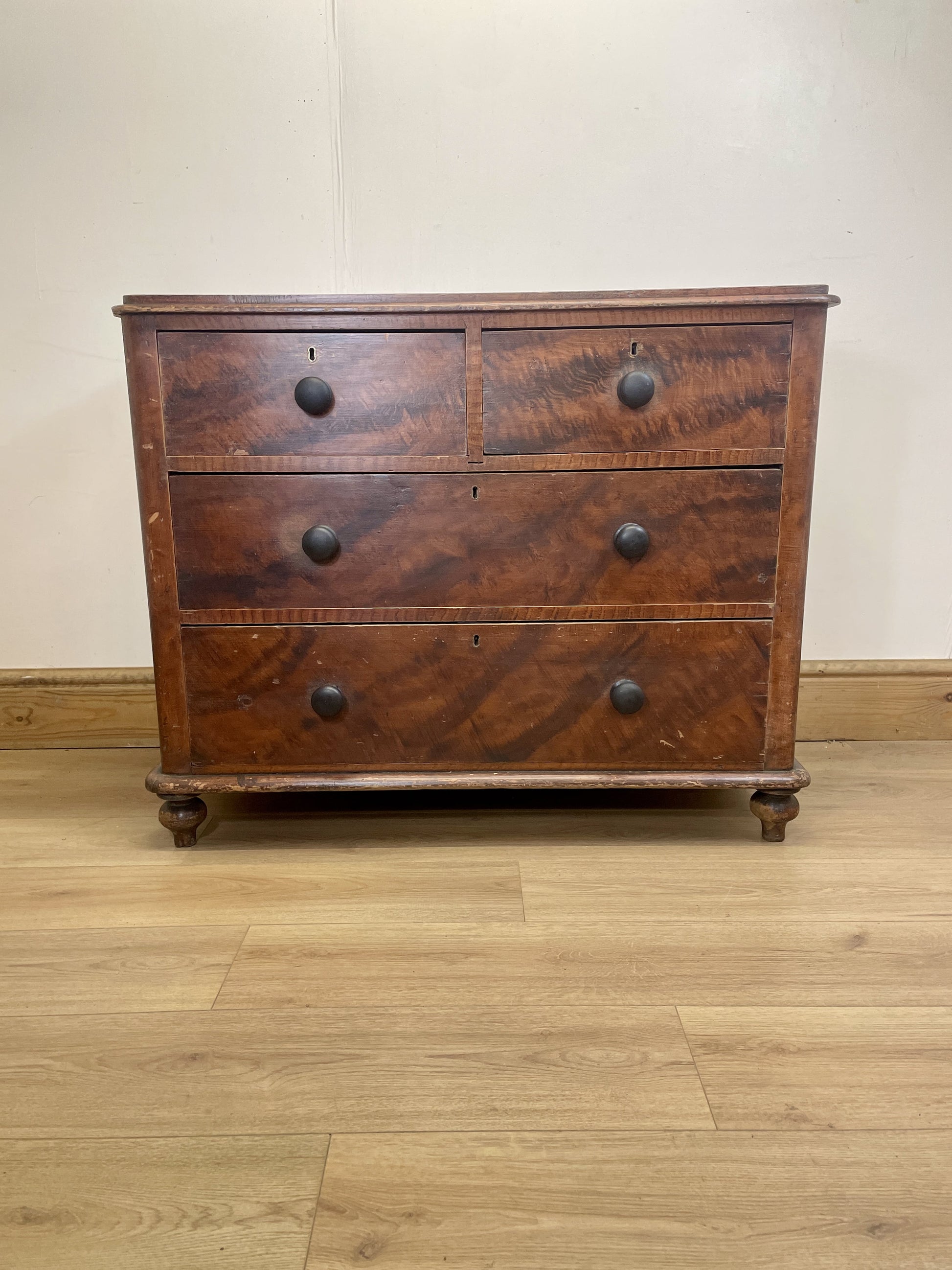 antique-victorian-painted-pine-chest-of-drawers