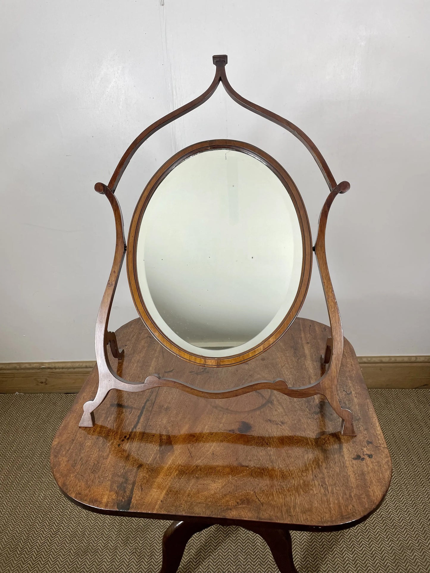 19C Antique Standing Mirror