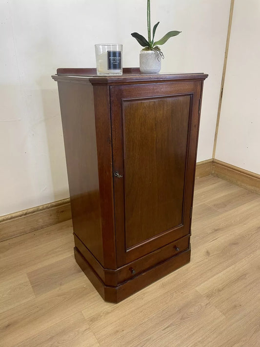 Antique Victorian Mahogany Pot Cupboard, Nightstand, Bedside Storage