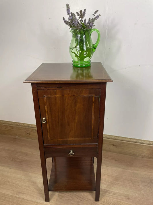 Edwardian Inlaid Bedside Cupboard