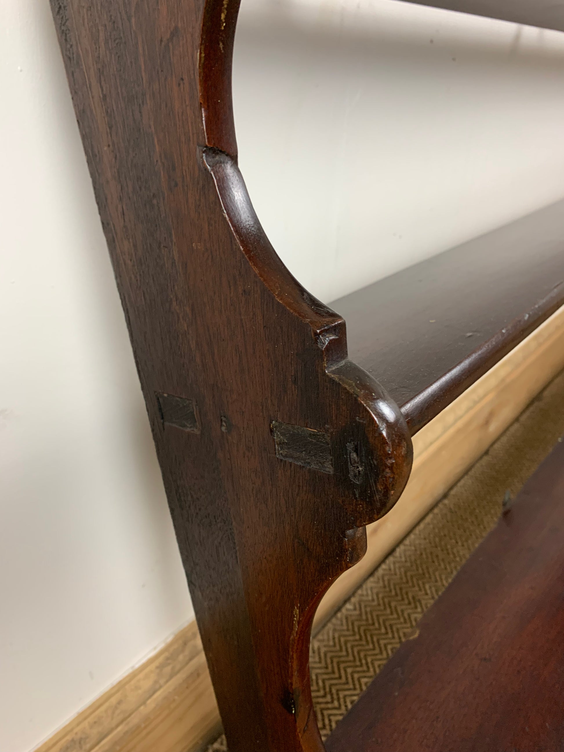 victorian-mahogany-waterfall-shelves