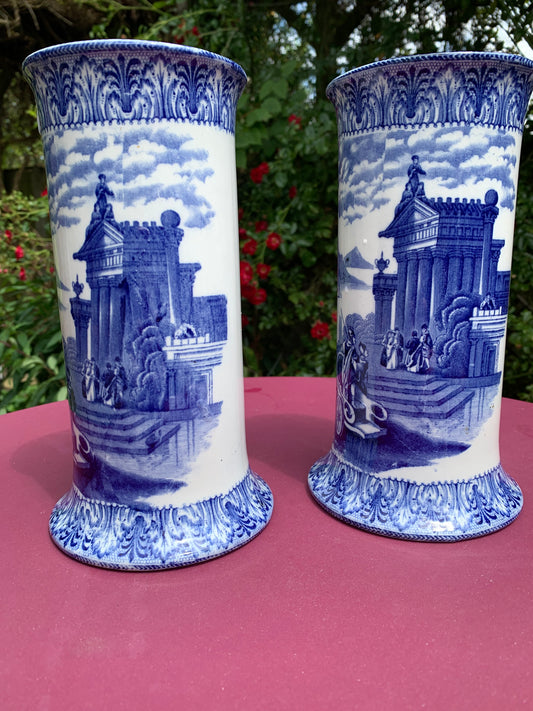 Pair of Royal Cauldron 'Chariots' Vases - Timeless Elegance and Royal Heritage